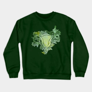 Floral Ovaries Flipping The Bird Crewneck Sweatshirt